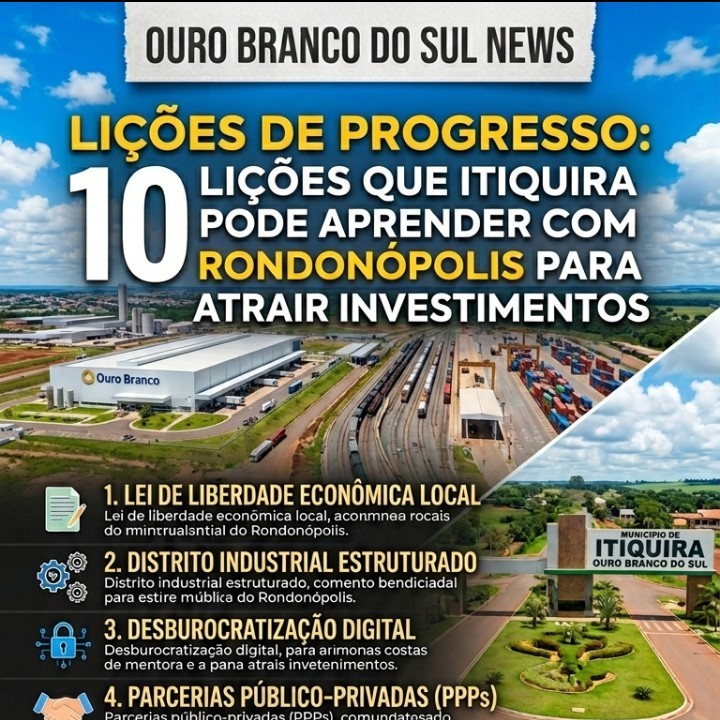 Lições de Progresso: O que Itiquira pode aprender com Rondonópolis para atrair empresas